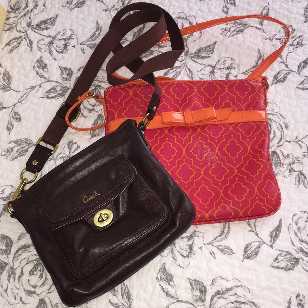 Two cross over purses. Coach and Zoe.